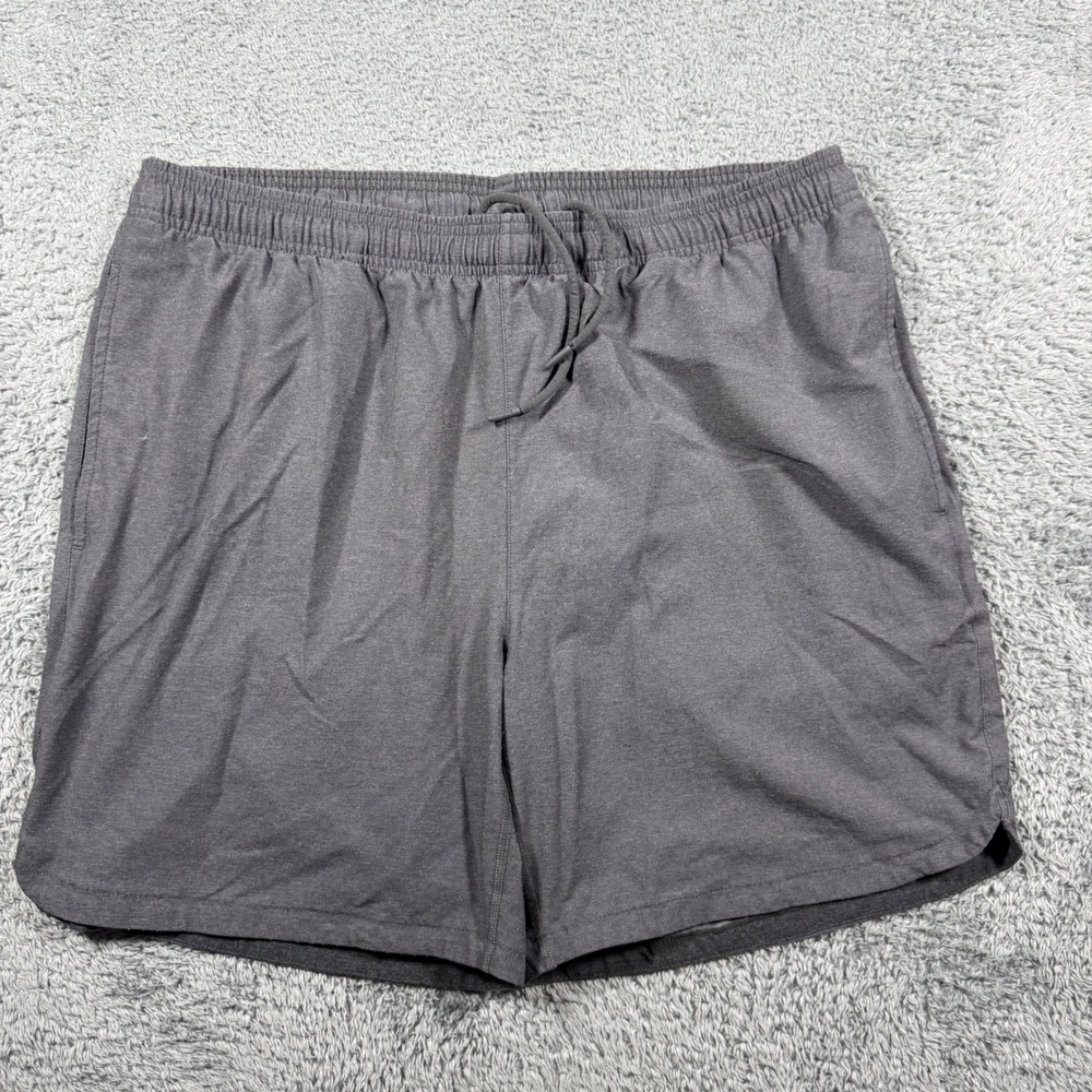 Rhone Guru Unlined Shorts Men XL Gray GUR-181 Drawstring Performance